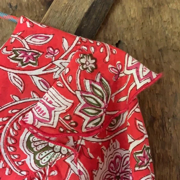 NWT Red Floral Antik Batik Top S 38 lovely!! - Picture 2 of 9